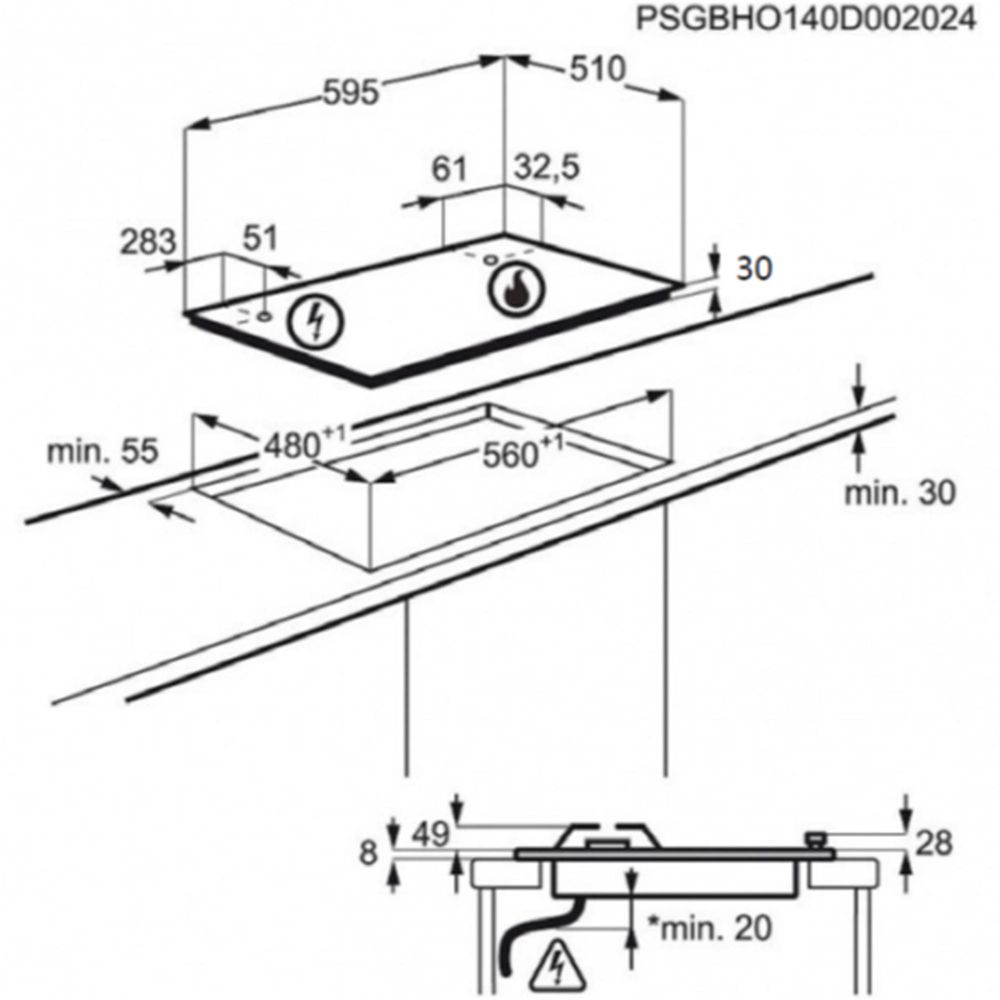 ZGH65414XS Zanussi afbeelding 2