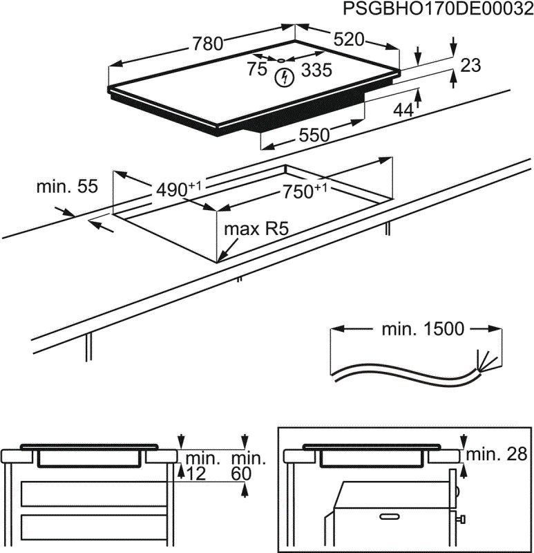 Zanussi ZIFN844K inbouw kookplaat afbeelding 5