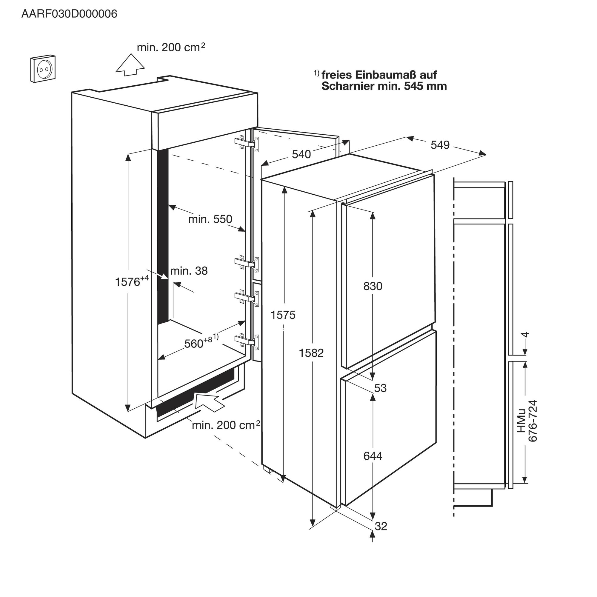Zanussi ZNLN16FS1 inbouw koelkast afbeelding 5