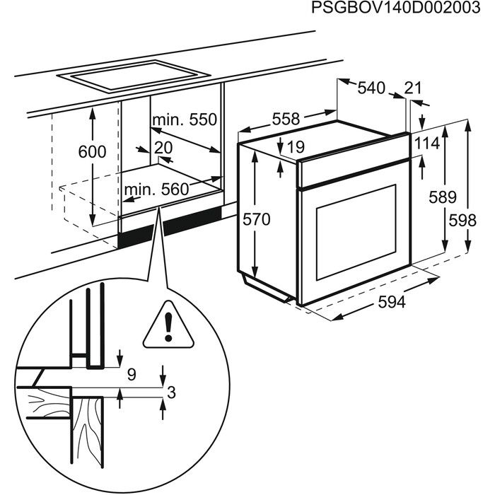 Zanussi oven ZOB20311XU afbeelding 3