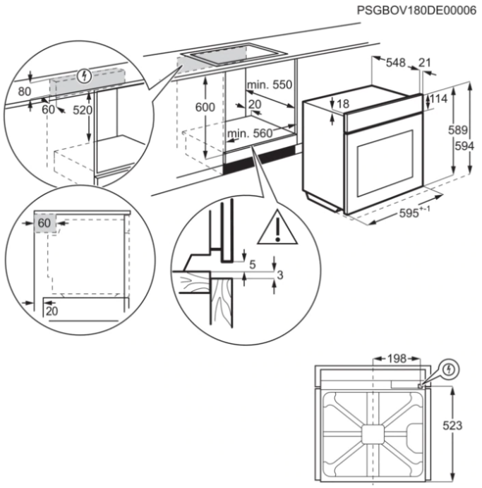 ZANUSSI ZOHNG0X1 inbouw oven afbeelding 5
