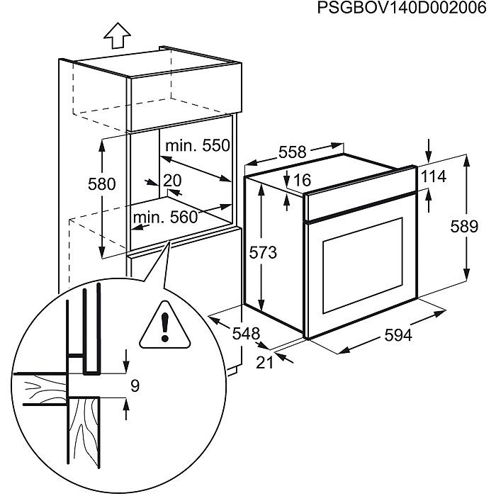 Zanussi oven inbouw ZOP37982BU afbeelding 4